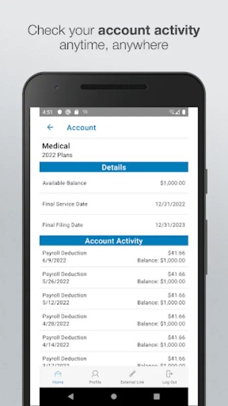 Benefits by WEX for Android - Manage Health Benefits on the Go