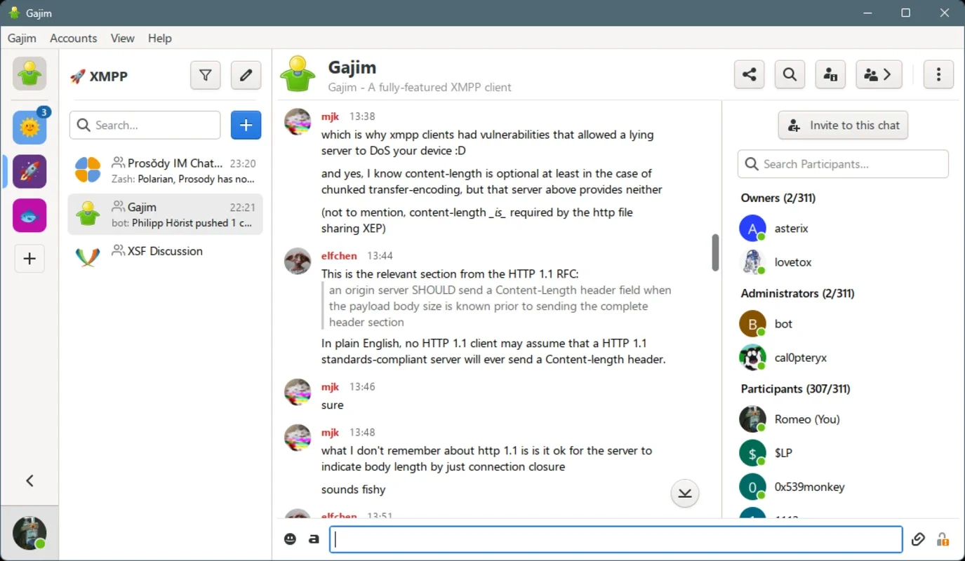 Gajim for Windows: Secure Instant Messaging