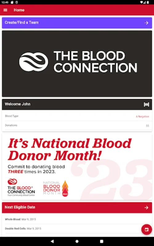 TBC Now for Android: Streamline Blood Donation Scheduling