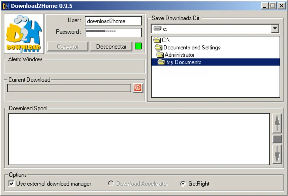 download2home for Windows - A Powerful Download Manager