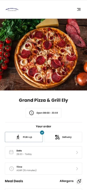 Grand Pizza & Grill Ely for Android: Convenient Meal Ordering