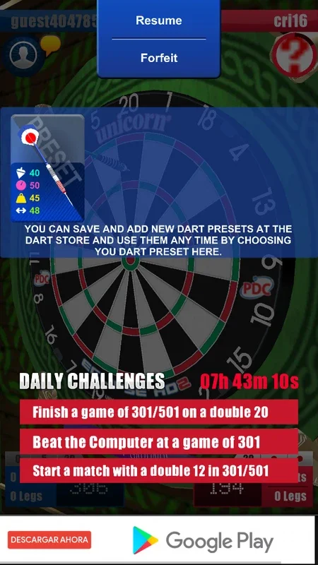 Darts Live! for Android - Exciting Darts App