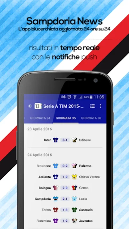 Sampdoria News for Android - Comprehensive Football Updates