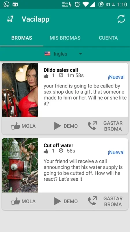 Vacilapp for Android: Unleash Your Prank Calling Skills