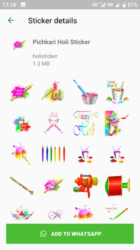 Holi Stickers For Whatsapp - W for Android: Festive Stickers for WhatsApp