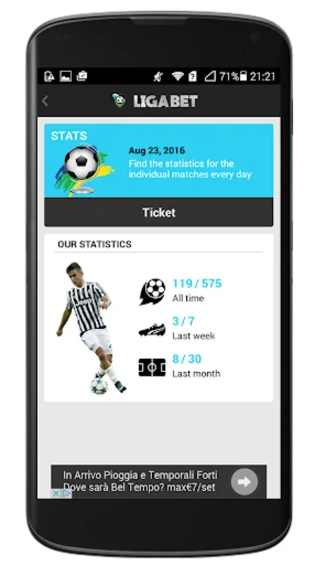 LigaBET for Android - The Ultimate Sports Betting Analyzer