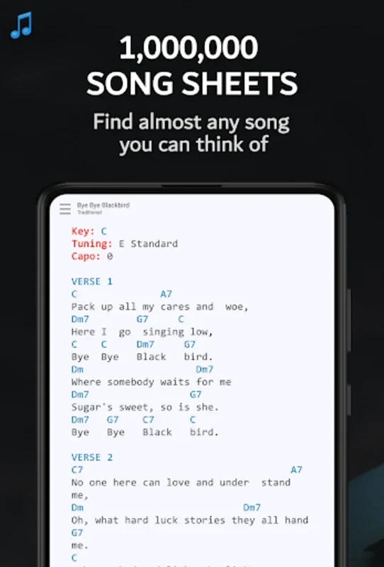 JSongSheet for Android - Ideal for Music Lovers