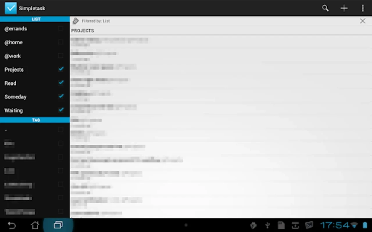 Simpletask Cloudless for Android - Manage Tasks Easily