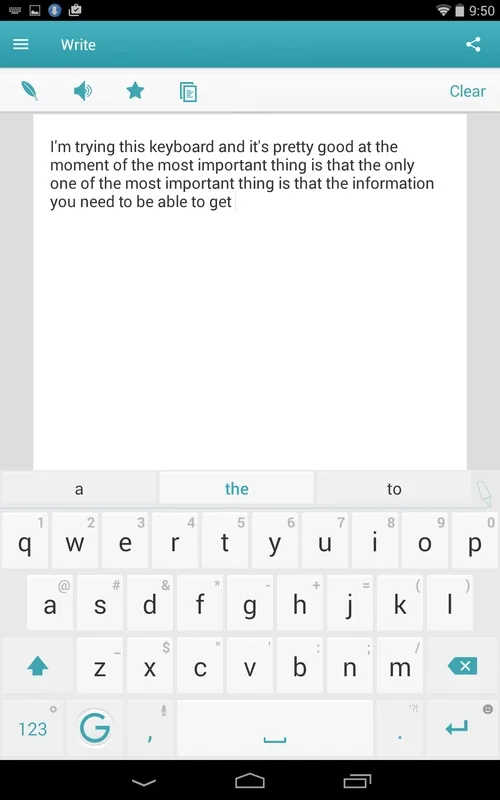 Ginger Keyboard for Android - Enhanced Typing Experience