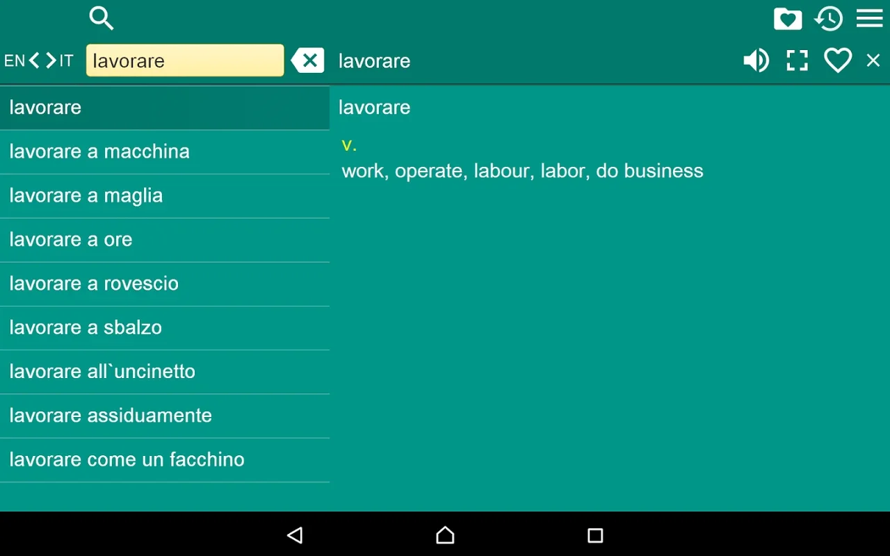 EN-IT Dictionary Free for Android - No Downloading Needed