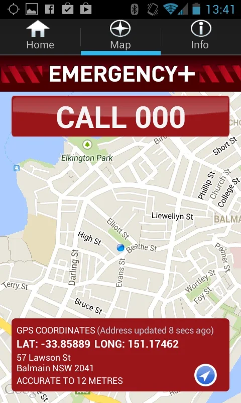 Emergency+ for Android: Precise Emergency Assistance