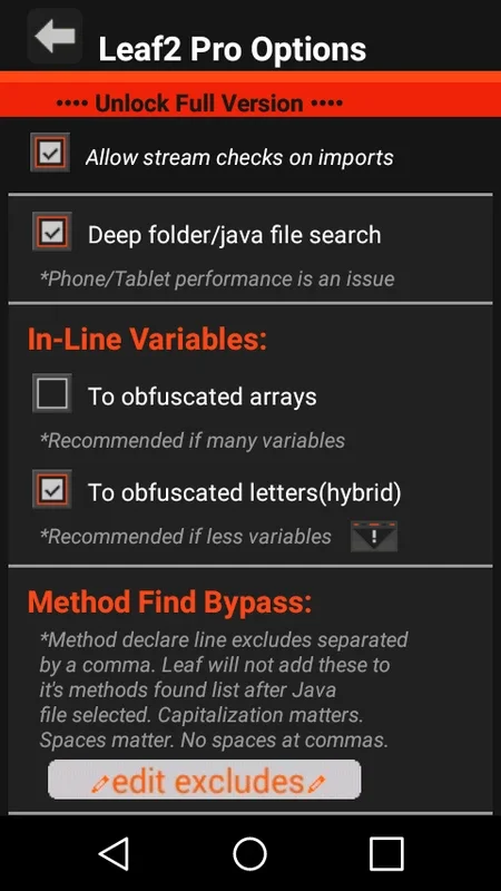 Leaf Pro Java Obfuscator for Android - Secure Your Code