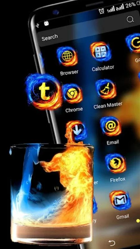 Fire & Ice Theme Launcher for Android - Transform Your Device