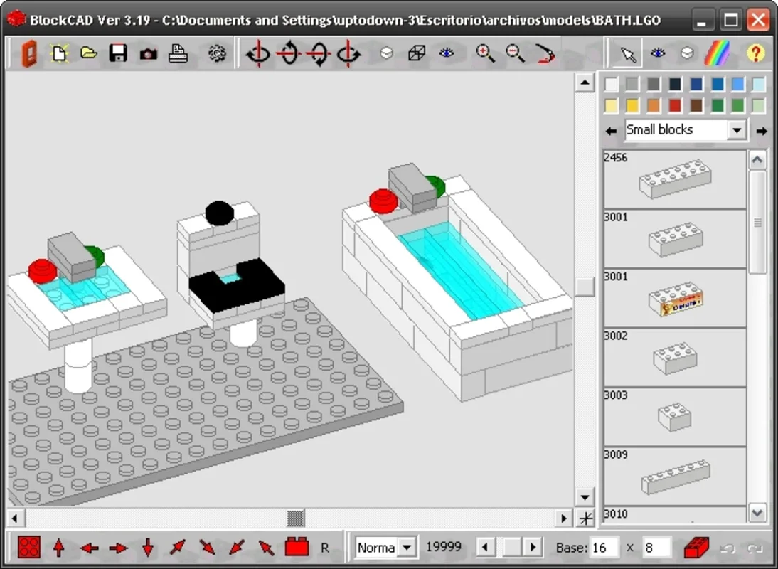 BlockCAD for Windows: Digital Lego-Like Block Building