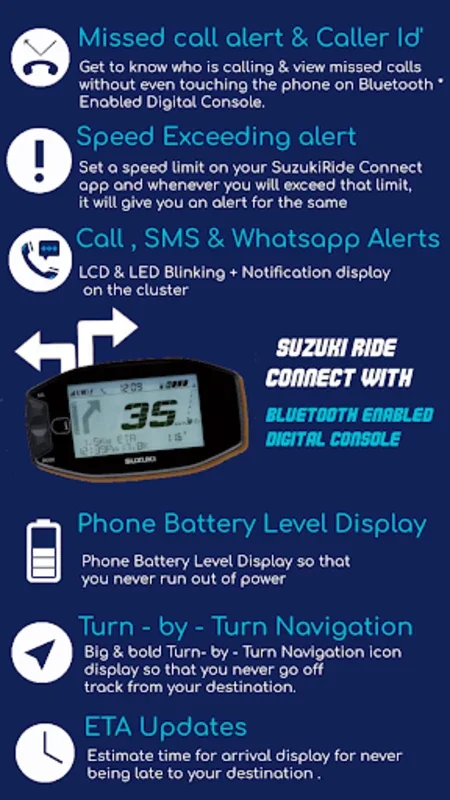 Suzuki Ride Connect for Android - Smart Riding Companion