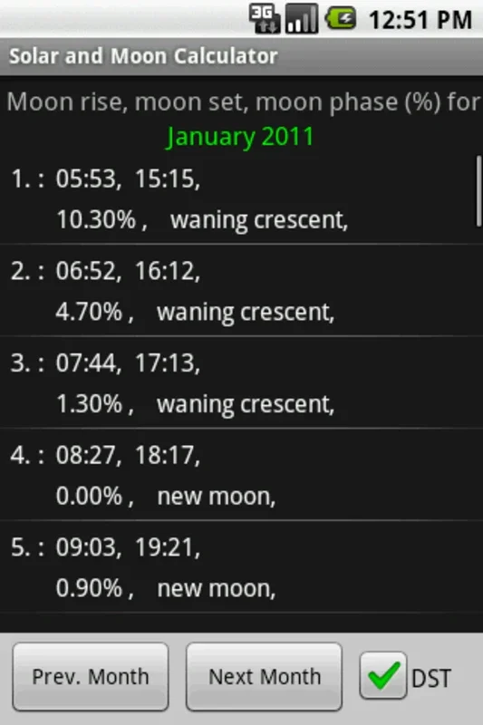 Solar and Moon Calculator for Android: Accurate Celestial Info