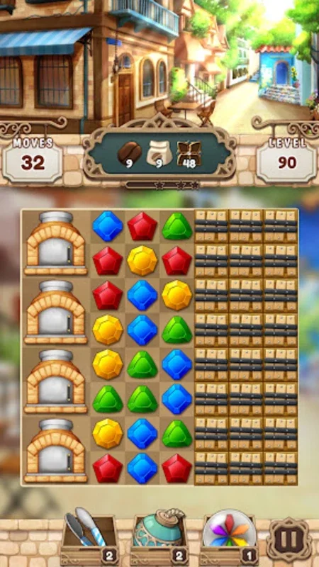 Cafe Terrace: Jewel Match 3 for Android - Engaging Puzzle Fun