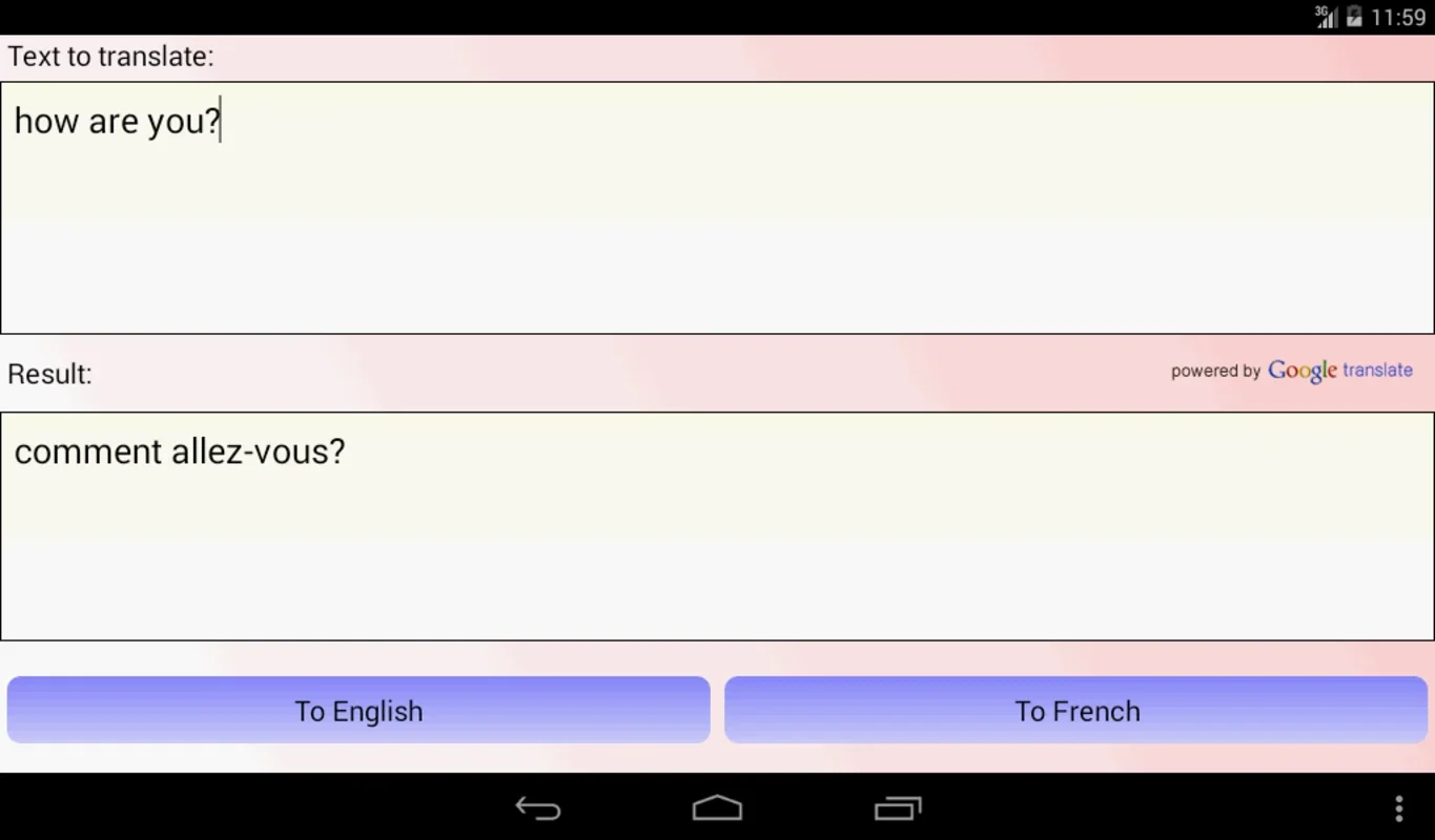 French English Translator for Android - No Downloading Required