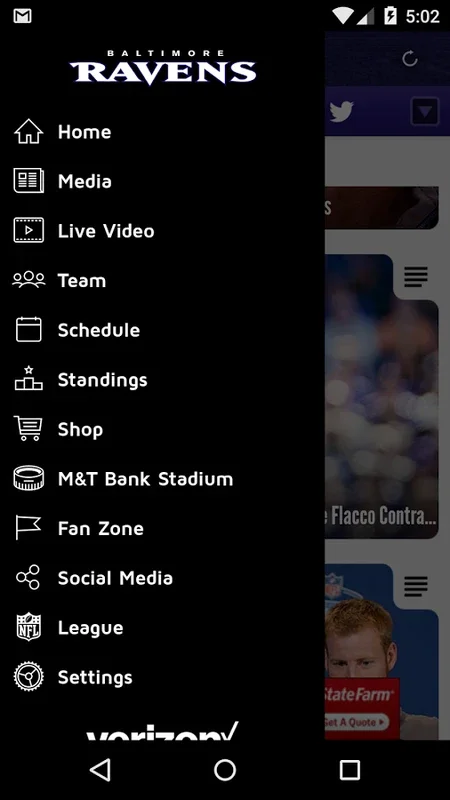 Ravens App for Android - Exclusive Content & Ticket Mgt