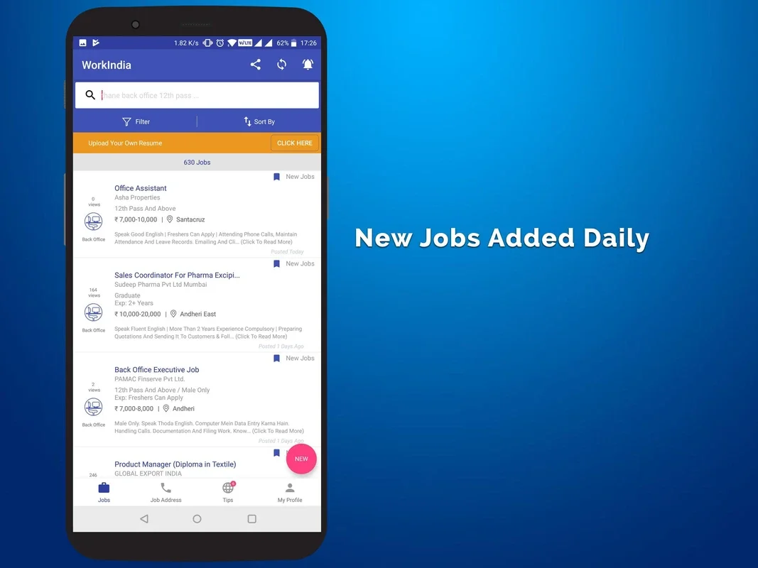 WorkIndia for Android - Find Jobs in India