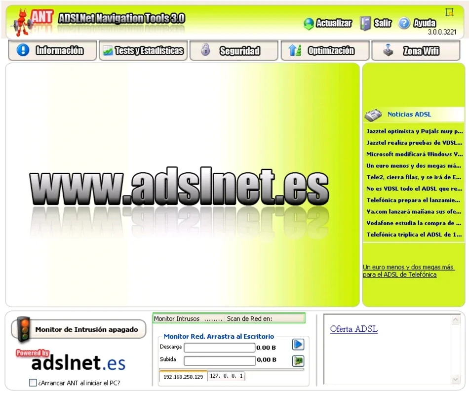 ADSLNet Navigation Tools for Windows - Essential Tools for ADSL Connection