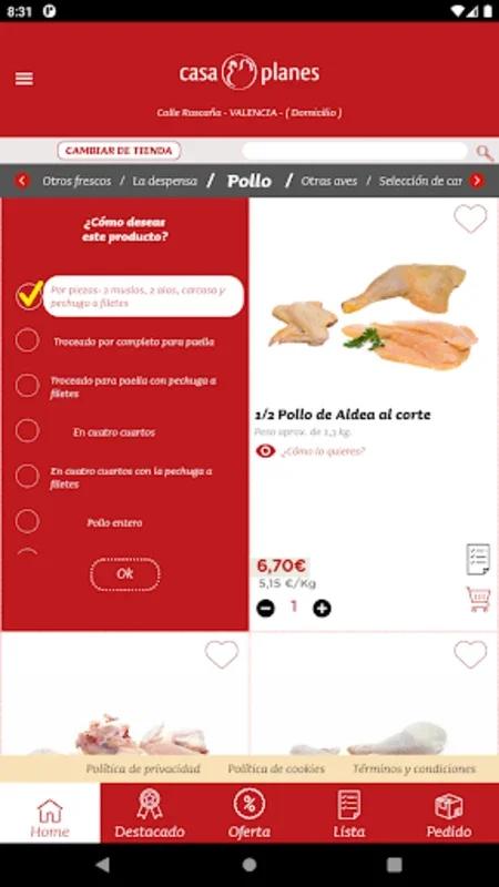 Casa Planes - Pide online for Android: Fresh Produce Delivery