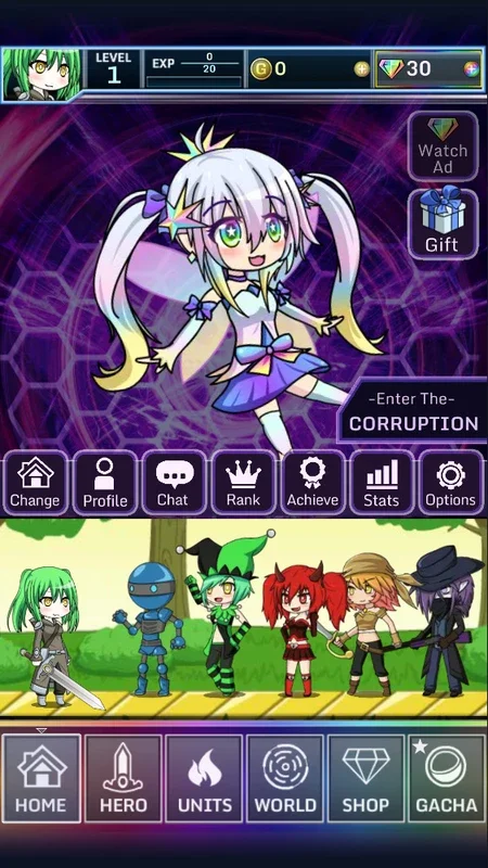 Gacha World for Android - A World of Anime - Style RPG Fun