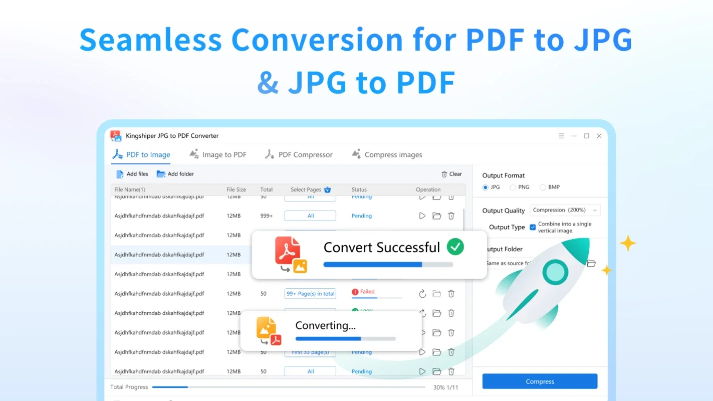 Kingshiper JPG to PDF Converter for Windows - Efficient File Conversion