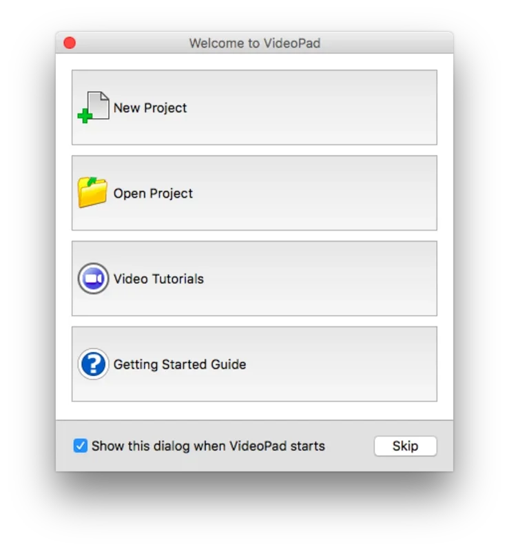 VideoPad Masters Edition for Mac - Professional Video Editing