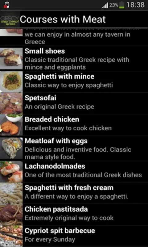 Recipes from Cyprus and Greece for Android: Diverse Culinary Delights