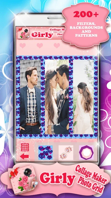 Girly Collage Maker Photo Grid for Android: Create Stunning Collages