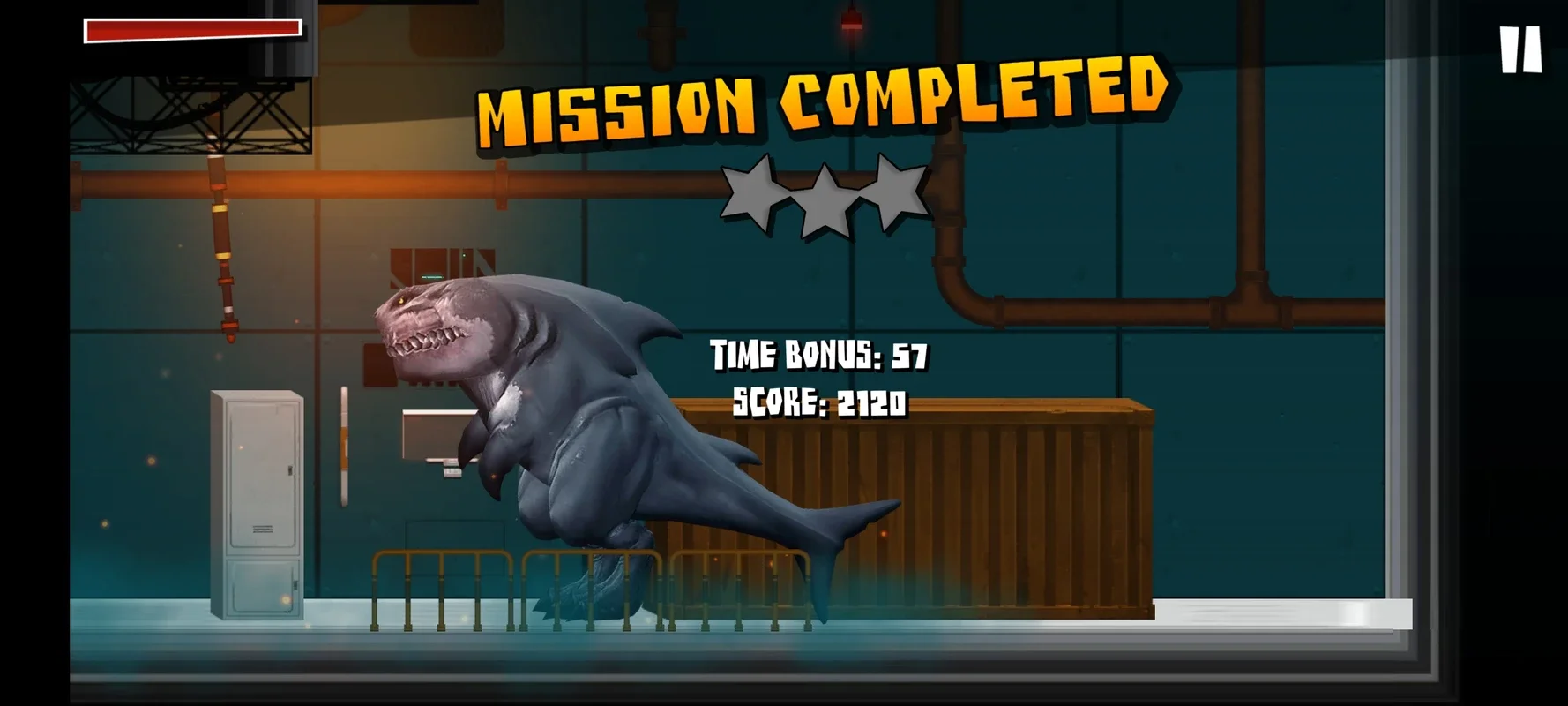 Sharkosaurus Rampage for Android - Escape the Secret Lab