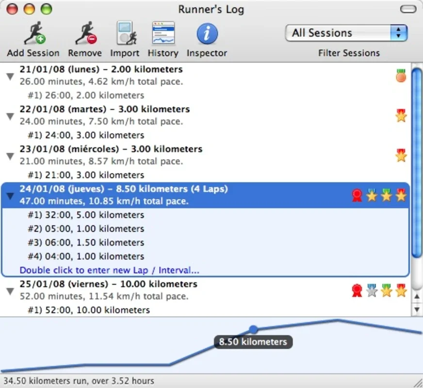 Runners Log for Mac - Track Your Running Progress