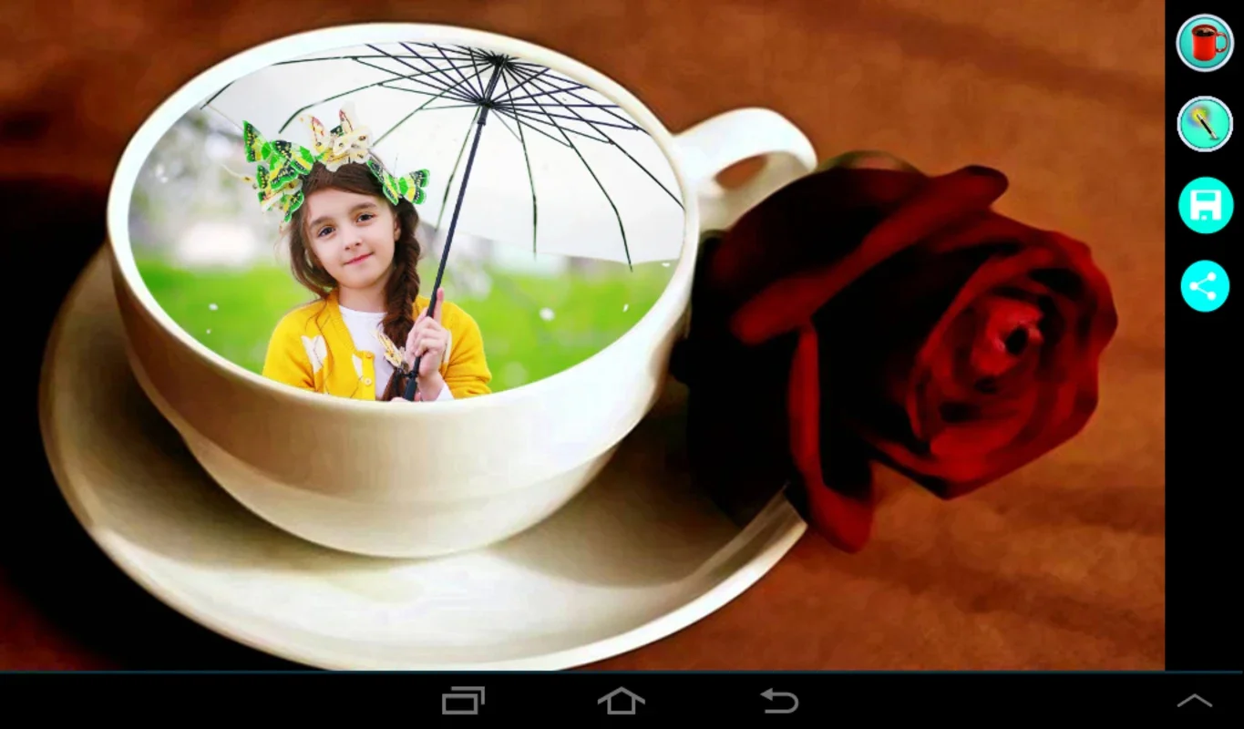 Coffee Cup Photo Frame for Android - Add Style to Your Photos