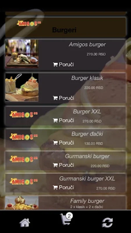 Amigos 015 for Android - Streamline Meal Ordering