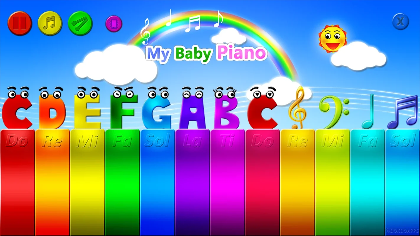 My baby piano for Android - A Musical Learning App for Kids