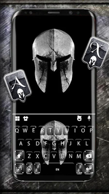 Sparta Metal Helmet Keyboard T for Android: Enhance Your Typing