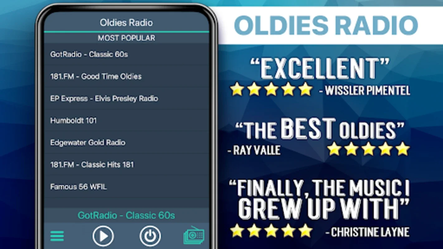 Oldies Radio for Android - Stream Classic Hits