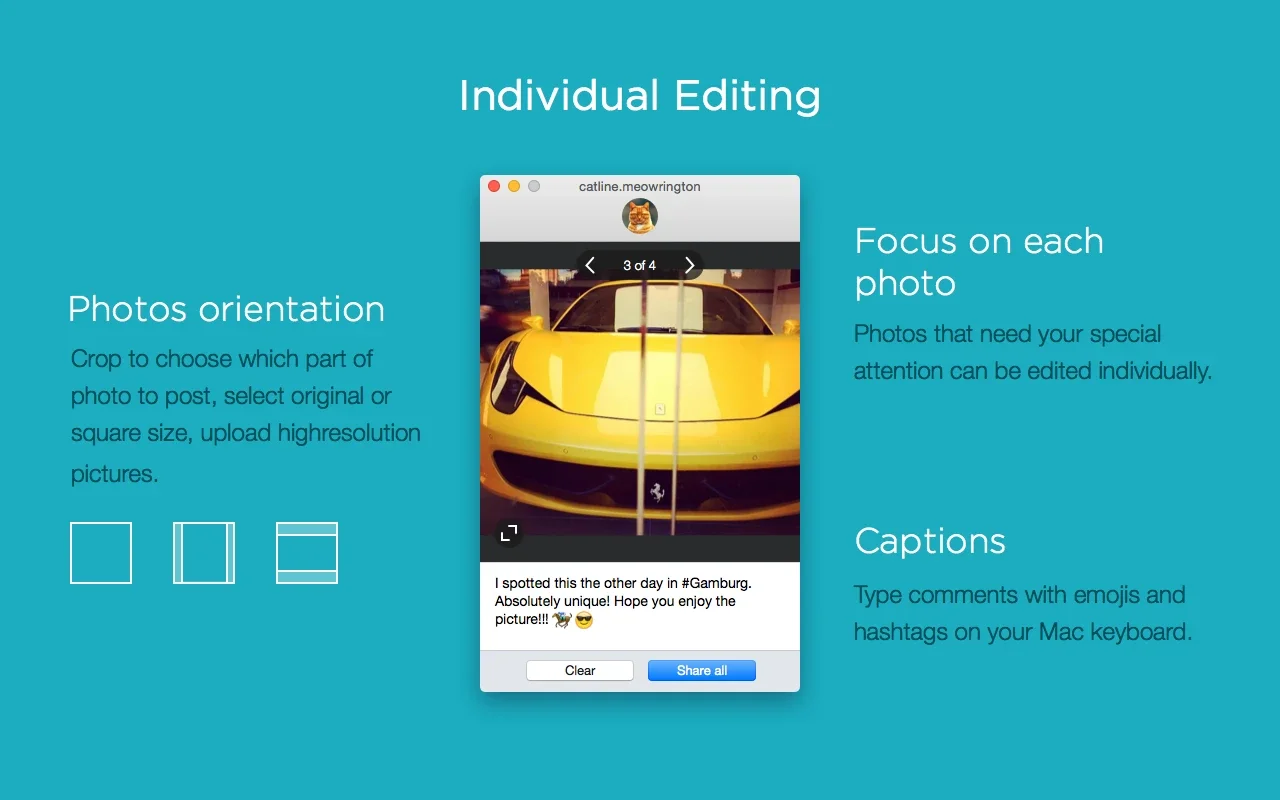 Uplet for Mac - Effortless Instagram Uploads