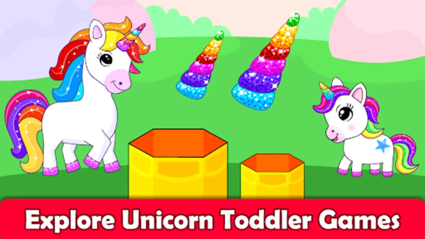 Unicorn Games for 2+ Year Olds on Android - No Downloading Needed