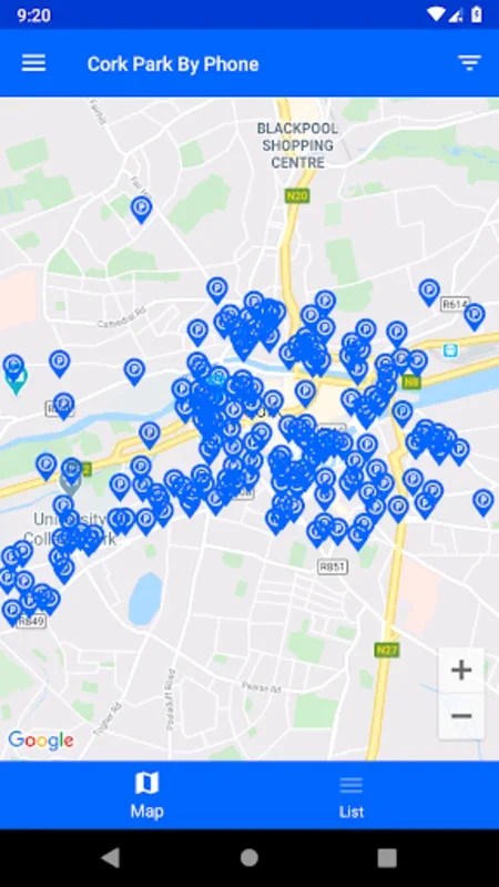 Cork Park By Phone for Android - Effortless Parking