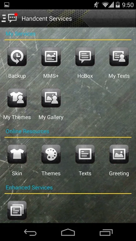 Handcent SMS Skin(Metal power) for Android - Transform Your Texting