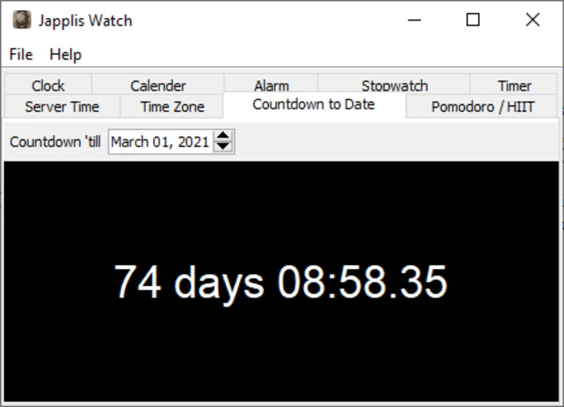 Japplis Watch for Windows - Comprehensive Time Utilities