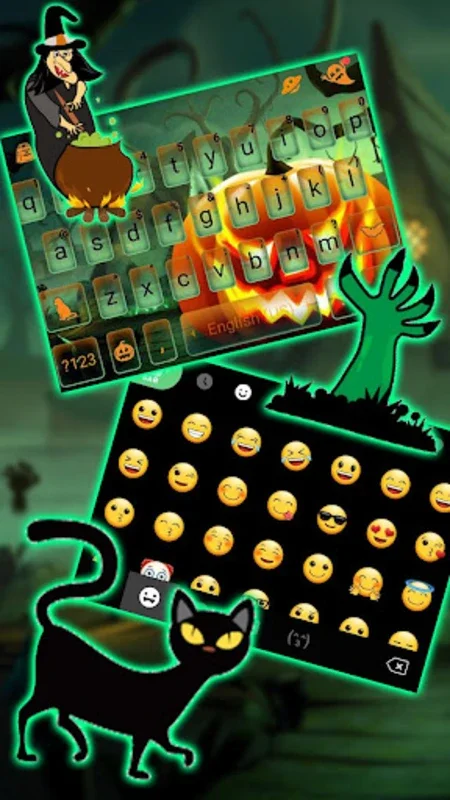 Evil Halloween Keyboard Theme for Android - Stylish Typing