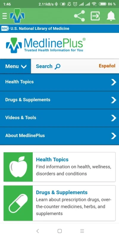 MedlinePlus for Android: A Comprehensive Medical Resource