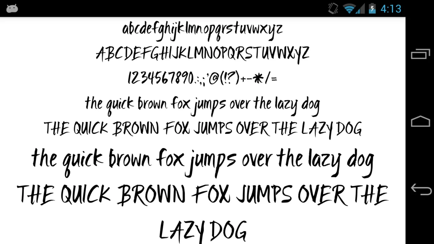 Brush Fonts 50 for Android - Enhance Messaging