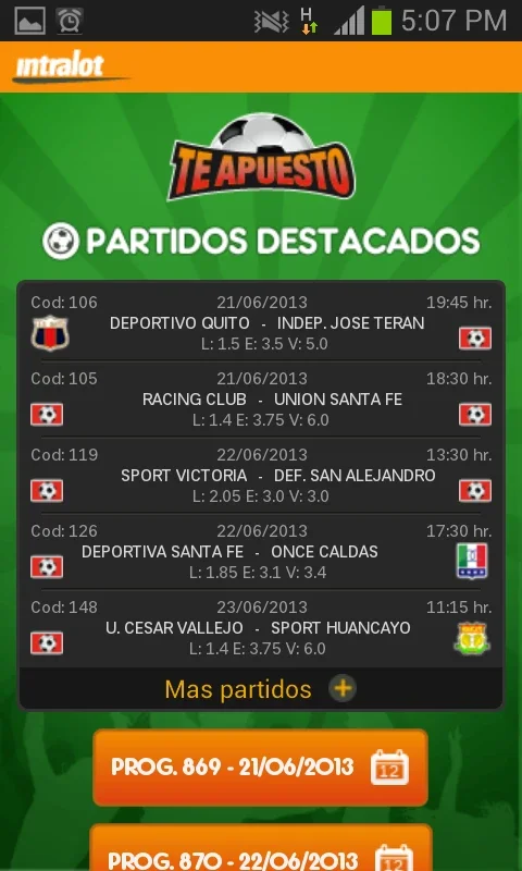 Intralot de Peru for Android - Stay Updated with Sports & Lotteries