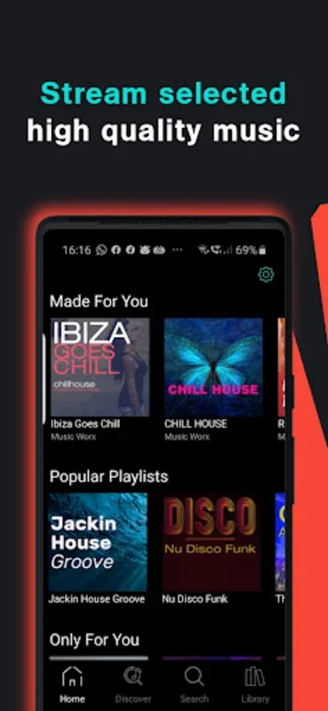 Music Worx for Android - Stream Hi-Fi Music Globally