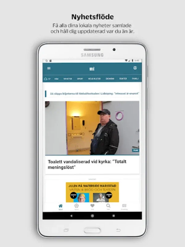 MT for Android - Customizable Local News