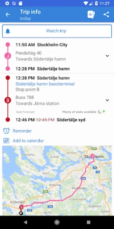 Res i Sthlm for Android - Seamless Stockholm Travel